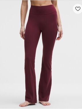Lululemon Groove High-Rise Flare Yoga Pants - Burgandy